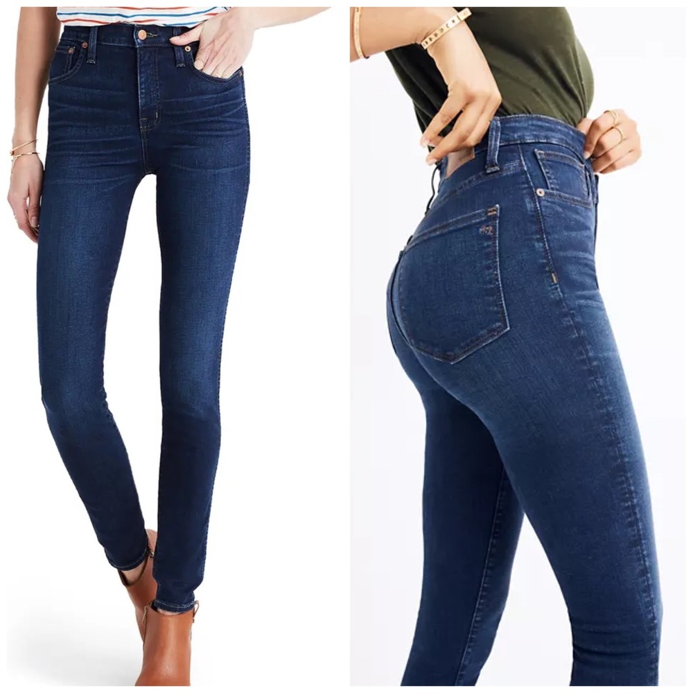 Madewell Women's High Riser Skinny Denim Blue Jeans Size 26